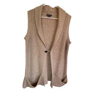 Sisters brand size large tan sweater vest.